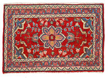 62X93 Alfombra Lillian Oriental Rojo/Beige (Lana, Persia/Irán) Carpetvista