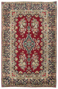 148X227 Kerman Teppich Orientalischer Beige/Rot ( Persien/Iran)