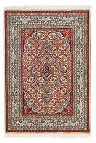 Moud Rug Rug 62X90 Beige/Red Wool, Persia/Iran Carpetvista