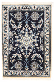59X88 Nain Vloerkleed Oosters Zwart/Grijs (Wol, Perzië/Iran) Carpetvista