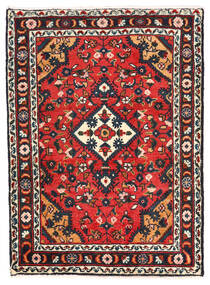 65X89 Alfombra Lillian Oriental Rojo/Gris Oscuro (Lana, Persia/Irán) Carpetvista