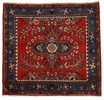 72X77 Tapete Lillian Oriental Quadrado Vermelho Escuro/Castanho (Lã, Pérsia/Irão) Carpetvista