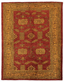 144X183 絨毯 Oriental Overdyed モダン 茶色/ダークレッド (ウール, ペルシャ/イラン)