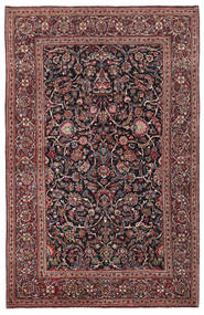  136X210 Kashan Fine Szőnyeg Piros/Sötétpiros Perzsia/Irán
