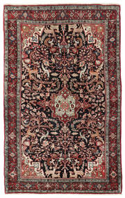 Bidjar Teppich 133X208 Dunkelrot/Rot Wolle, Persien/Iran