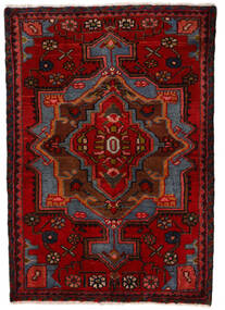  Persialainen Nahavand Matot 68X100 Tummanpunainen/Punainen Carpetvista