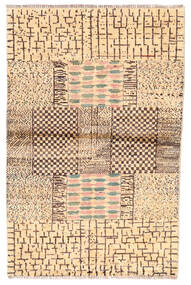 100X153 Moroccan Berber - Afghanistan Matto Moderni Beige/Ruskea (Villa, Afganistan) Carpetvista