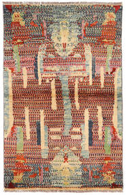 絨毯 Moroccan Berber - Afghanistan 99X154 ベージュ/レッド (ウール, アフガニスタン)
