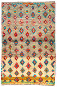 92X139 Moroccan Berber - Afghanistan Rug Modern Beige/Yellow (Wool, Afghanistan) Carpetvista