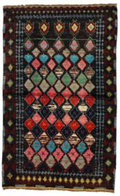 88X144 Tapete Moroccan Berber - Afghanistan Moderno Vermelho Escuro/Vermelho (Lã, Afeganistão) Carpetvista