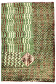 79X118 Moroccan Berber - Afghanistan Vloerkleed Modern Groen/Bruin (Wol, Afghanistan) Carpetvista