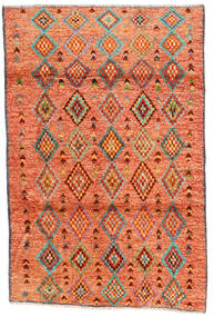  121X182 Moroccan Berber - Afghanistan Teppich Orange/Braun Afghanistan Carpetvista