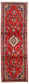 絨毯 オリエンタル ハマダン 90X270 廊下 カーペット レッド/ダークレッド (ウール, ペルシャ/イラン)