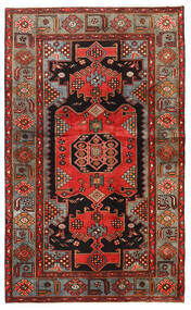 128X209 Dywan Orientalny Hamadan Brunatny/Czerwony (Wełna, Persja/Iran) Carpetvista