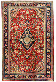  Sarough Teppich 127X198 Persischer Wollteppich Rot/Beige Klein Carpetvista