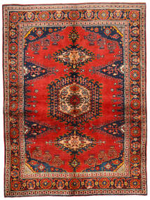 Bakhtiari Rug 160X215 Dark Red/Black Wool, Persia/Iran Carpetvista