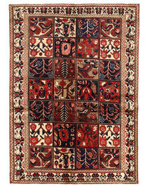 140X196 Bakhtiar Teppe Orientalsk Rød/Mørk Rosa (Ull, Persia/Iran) Carpetvista