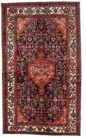 Hamadan Teppich 131X225 Dunkelrot/Rot Wolle, Persien/Iran Carpetvista