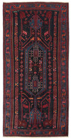  Kurdi Rug 140X282 Persian Wool Dark Grey/Dark Red Small
