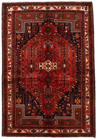  Orientalischer Hamadan Teppich 142X208 Rot/Braun Wolle, Persien/Iran Carpetvista
