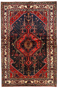  Hamadan Rug 140X216 Persian Wool Dark Red/Red Small Carpetvista