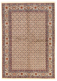  Persischer Moud Teppich 163X234 Beige/Orange ( Persien/Iran)