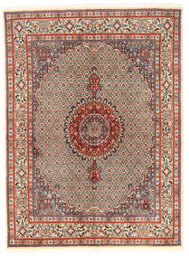  Persischer Moud Teppich 167X226 Rot/Beige (Wolle, Persien/Iran)