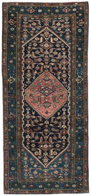 絨毯 オリエンタル ハマダン 130X300 廊下 カーペット ダークグレー/茶色 (ウール, ペルシャ/イラン)