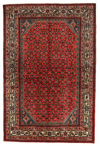  Hosseinabad Koberec 150X229 Perský Vlněný Červená/Hnědá Malý Carpetvista