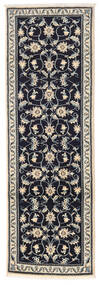 76X234 Tappeto Orientale Nain Passatoie Porpora Scuro/Grigio (Lana, Persia/Iran) Carpetvista