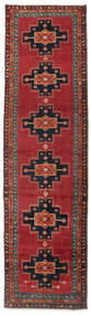  Persischer Kazak Teppich 118X417 Läufer Rot/Dunkelgrau (Wolle, Persien/Iran)
