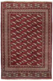  Turkaman Szőnyeg 255X376 Perzsa Gyapjúszőnyeg Sötétpiros/Piros Nagy