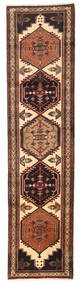 絨毯 ペルシャ アルデビル 69X280 廊下 カーペット ブラック/茶色 (ウール, ペルシャ/イラン)