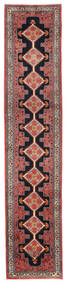 Tappeto Persiano Senneh 59X296 Passatoie Rosso/Porpora Scuro (Lana, Persia/Iran)