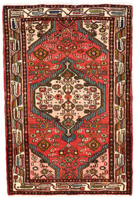  Orientalsk Hamadan Tæppe 82X120 Brun/Rød Uld, Persien/Iran Carpetvista