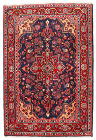 67X102 러그 오리엔탈 Jozan 빨간색/진한 보라색 (울, 페르시아/이란) Carpetvista