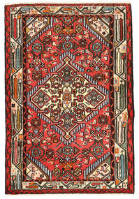  Orientalischer Hamadan Teppich 80X120 Rot/Braun Wolle, Persien/Iran Carpetvista