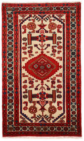 Tapete Persa Rudbar 69X117 Vermelho/Bege (Lã, Pérsia/Irão)