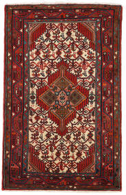 75X121 Hamadan Rug Oriental Dark Red/Red (Wool, Persia/Iran) Carpetvista