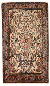  Hamadan Rug 77X132 Persian Wool Brown/Beige Small Carpetvista