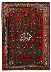  Persisk Hosseinabad Matta 79X115 Brun/Röd (Ull, Persien/Iran)