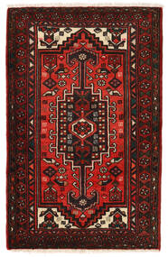 72X113 Dywan Hamadan Orientalny Brunatny/Czerwony (Wełna, Persja/Iran) Carpetvista
