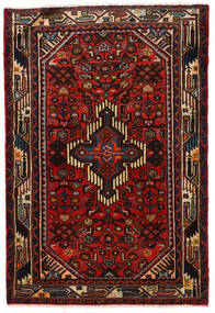 77X115 絨毯 オリエンタル ハマダン ダークレッド/茶色 (ウール, ペルシャ/イラン) Carpetvista
