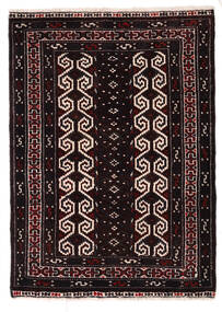 Alfombra Oriental Turkaman 80X112 Negro/Beige (Lana, Persia/Irán)