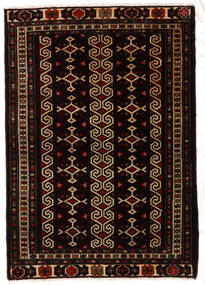 Persischer Turkaman Teppich 81X116 Braun/Orange (Wolle, Persien/Iran)