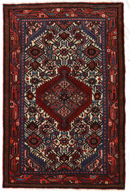  Persischer Hamadan Teppich 83X127 Dunkelrot/Rot Carpetvista
