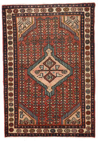 絨毯 オリエンタル アサダバード 79X114 茶色/レッド (ウール, ペルシャ/イラン)