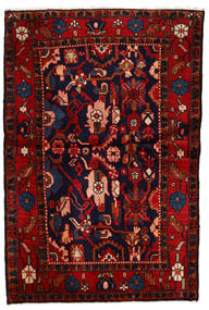  Lillian Rug 106X158 Persian Wool Black/Dark Red Small Carpetvista