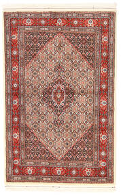  Persischer Moud Teppich 95X147 Rot/Beige Carpetvista