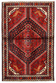  Persialainen Hamadan Matot 98X148 Ruskea/Punainen Carpetvista